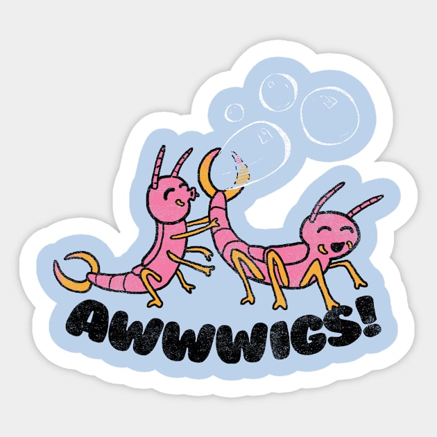 Awwwigs Sticker by Hillary White Rabbit